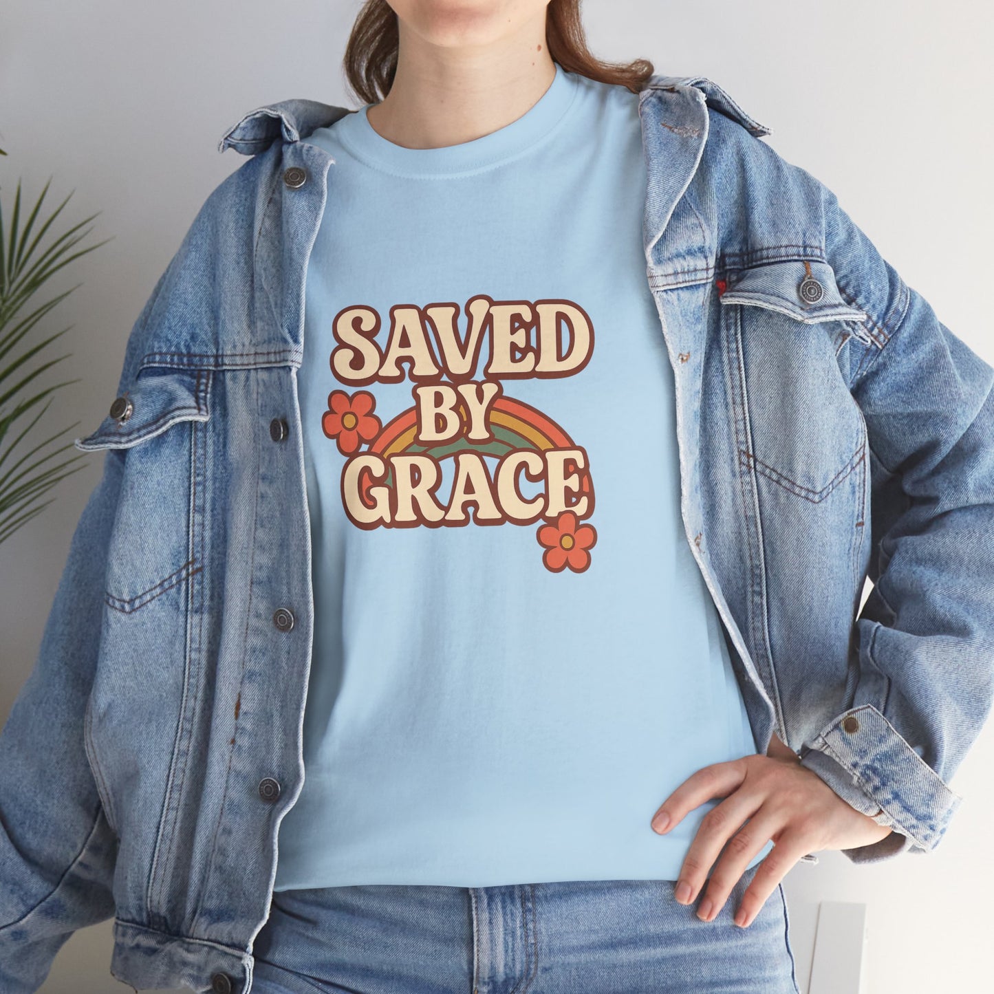 Saved By Grace Vintage Floral Tee
