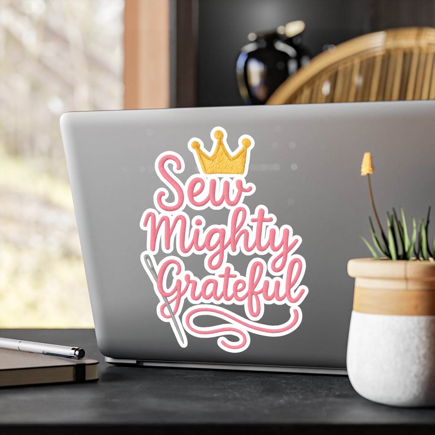 Sew Mighty Grateful 1 Vinyl Decal