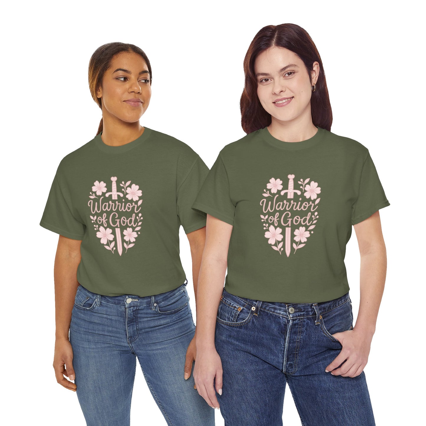 Warrior of God Floral Sword Tee
