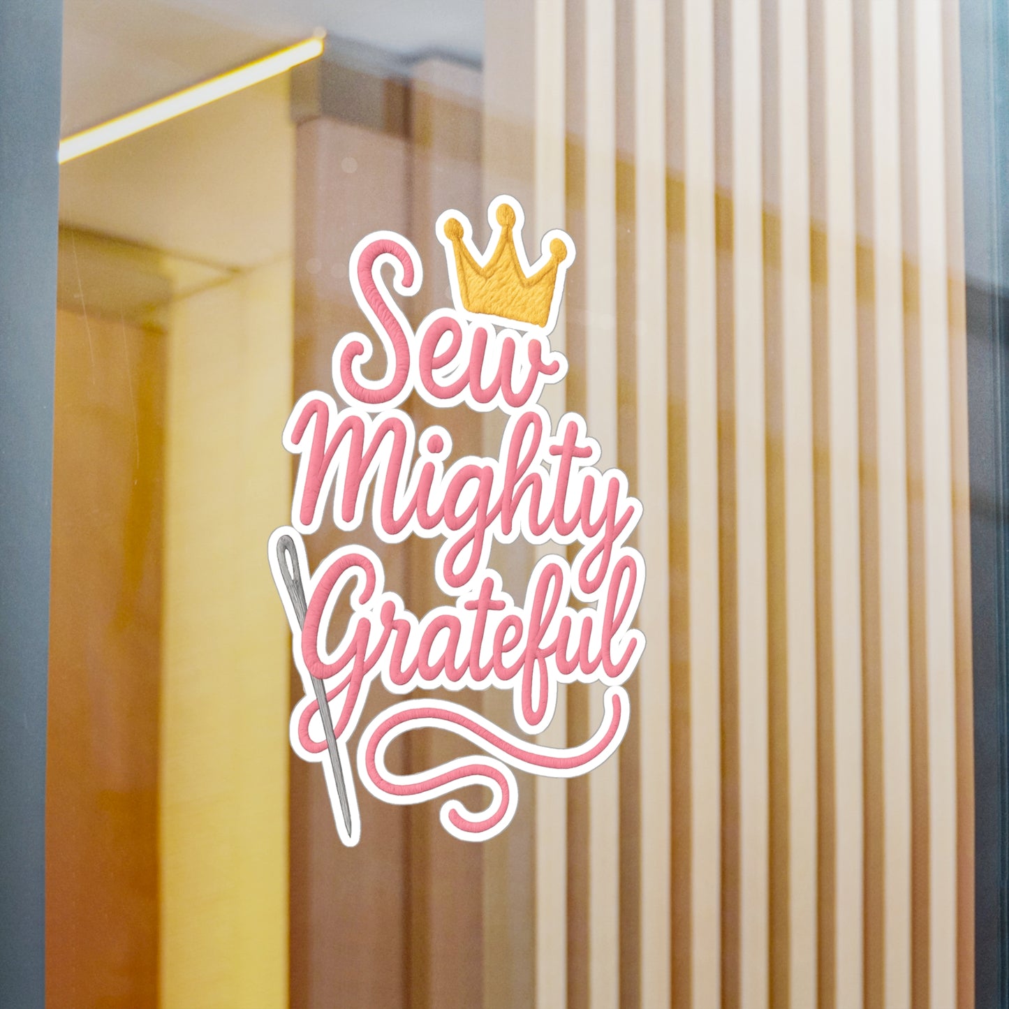 Sew Mighty Grateful 1 Vinyl Decal