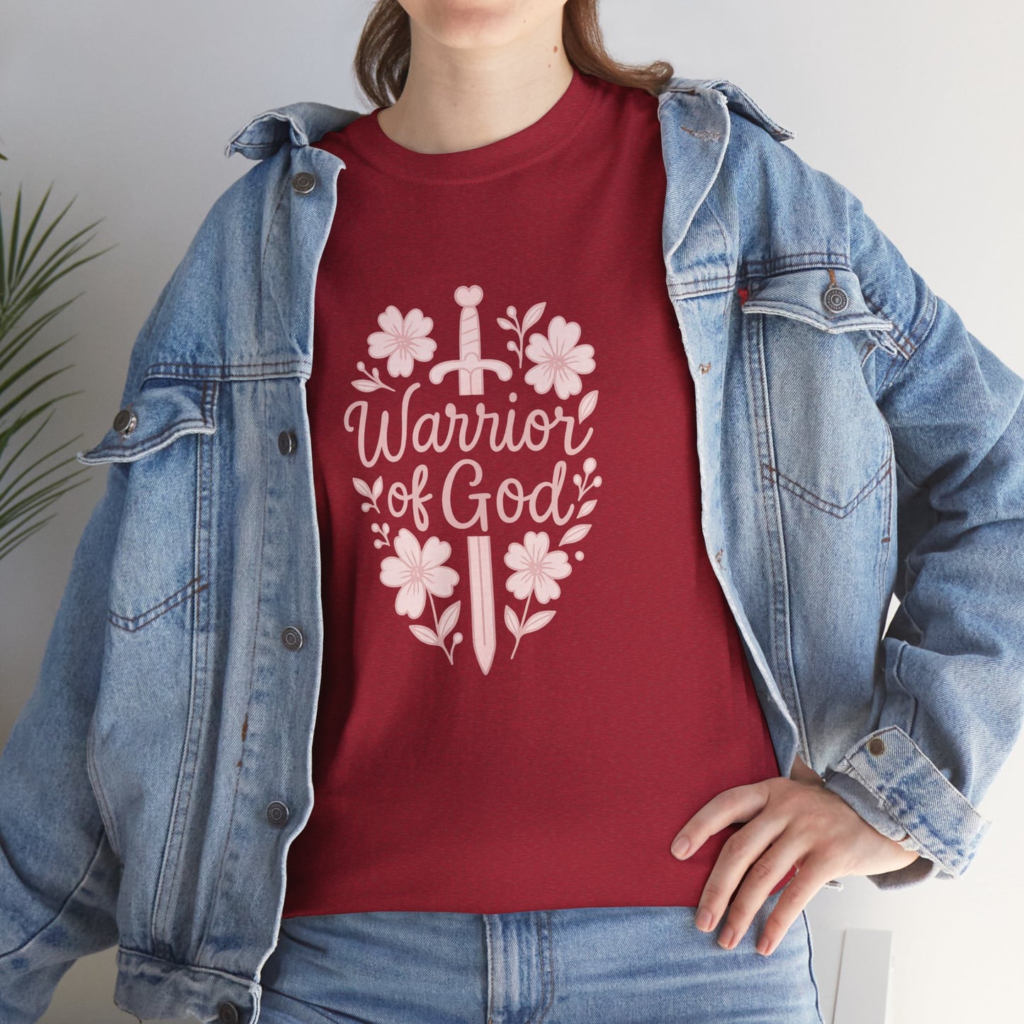 Warrior of God Floral Sword Tee