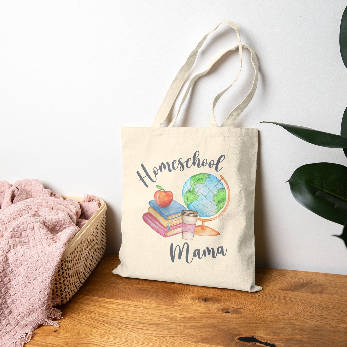 Homeschool Mama Globe Tote Bag