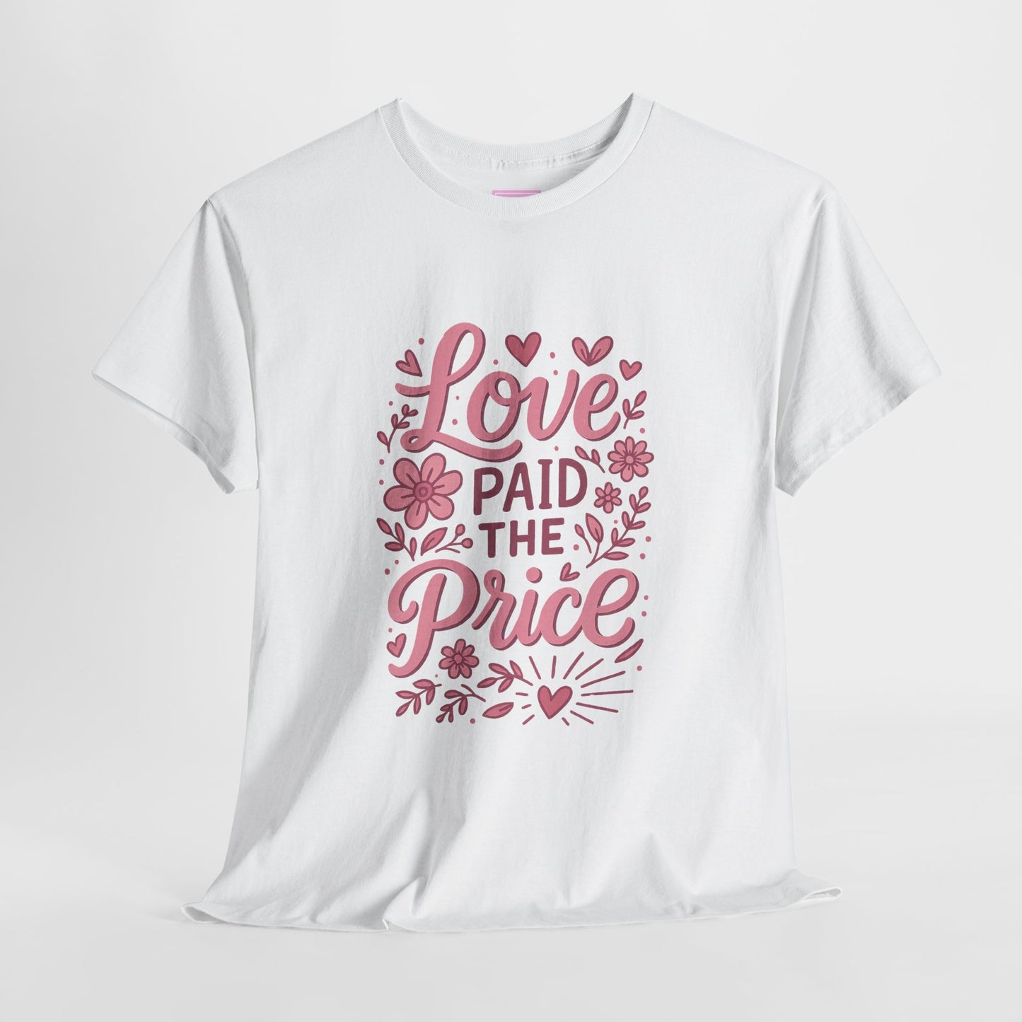 Love Paid the Price Floral Heart Tee