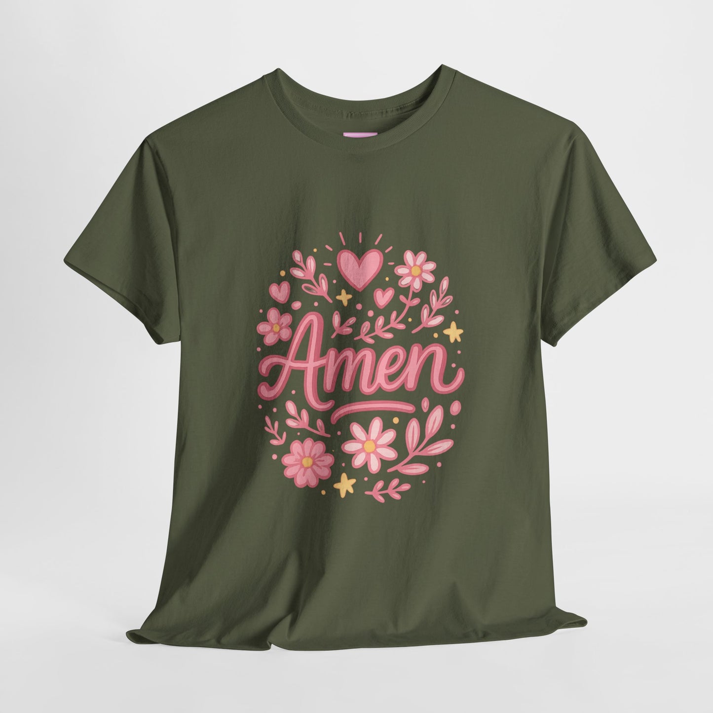 Amen Pink Floral Tee