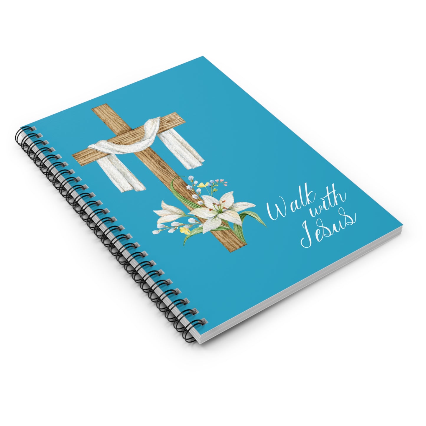 Walk with Jesus Spiral Notebook - Ruled Line