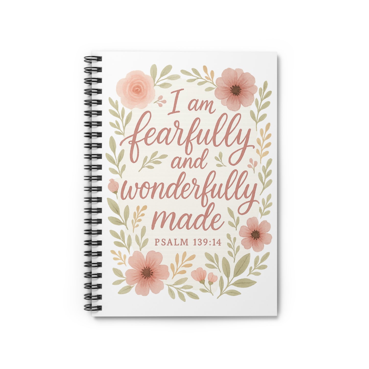 Fearfully and Wonderfully Made Spiral Notebook