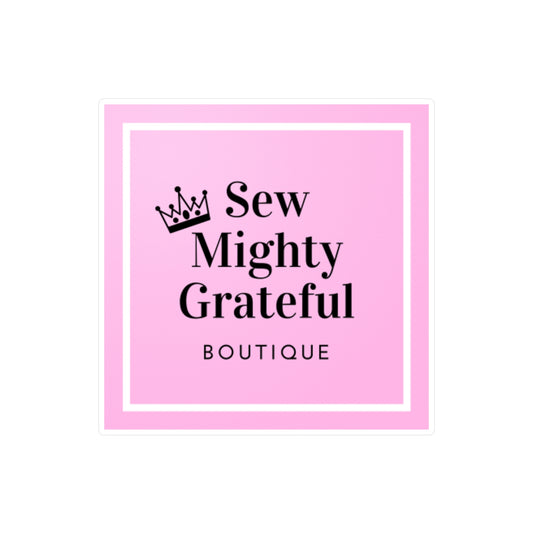 Sew Mighty Grateful Vinyl Decal