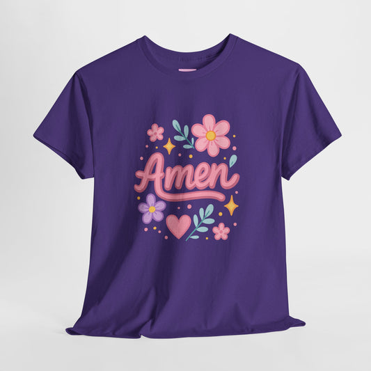 Amen Floral Star Tee