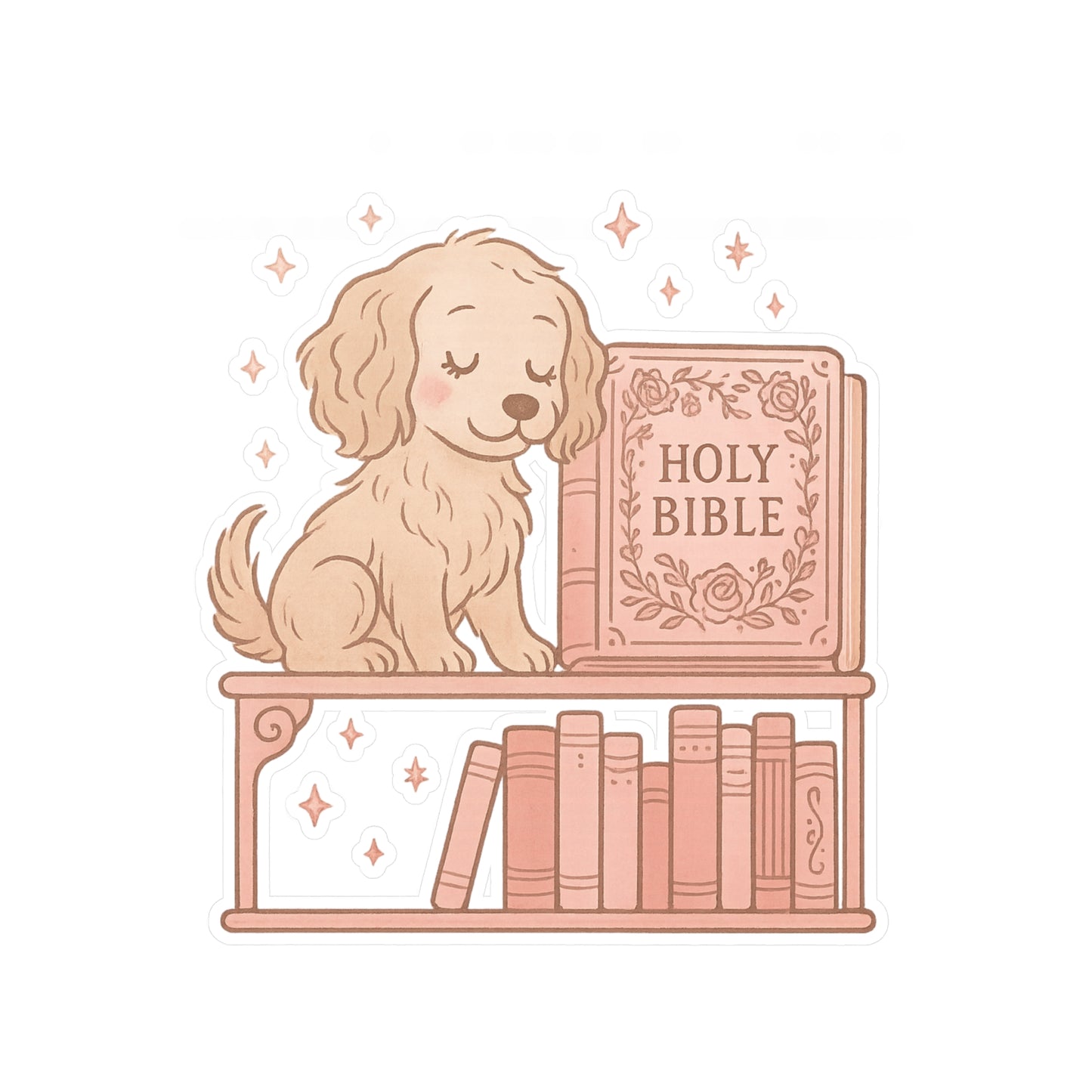 Faithful Pup Bible Vinyl Decal