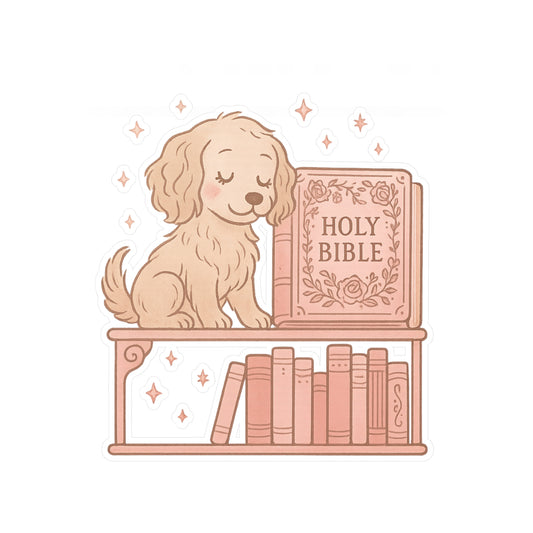 Faithful Pup Bible Vinyl Decal