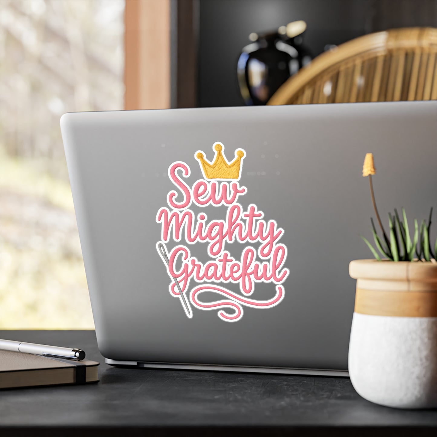 Sew Mighty Grateful 1 Vinyl Decal