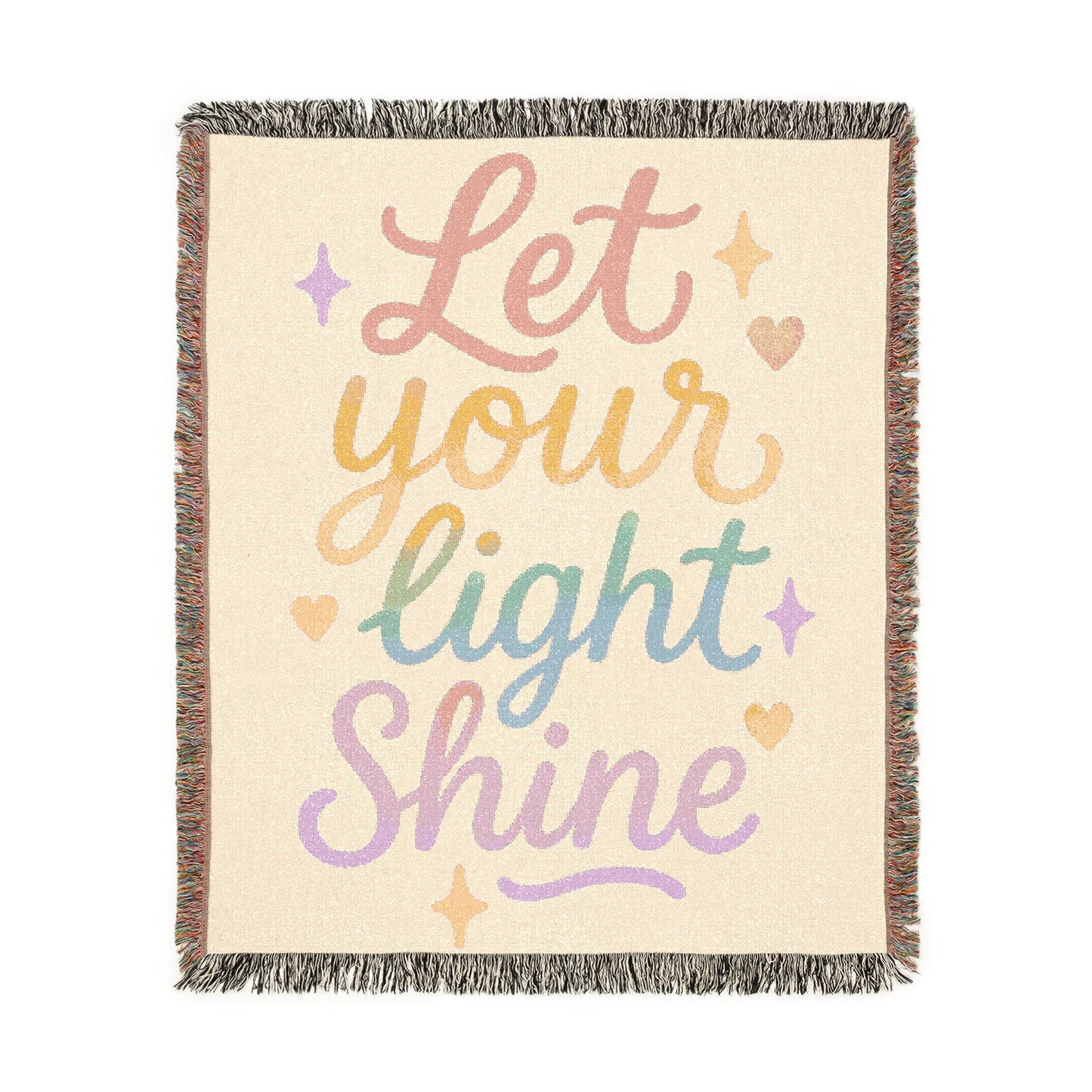 Let Your Light Shine Woven Blanket