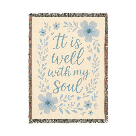 It Is Well With My Soul Woven Blanket