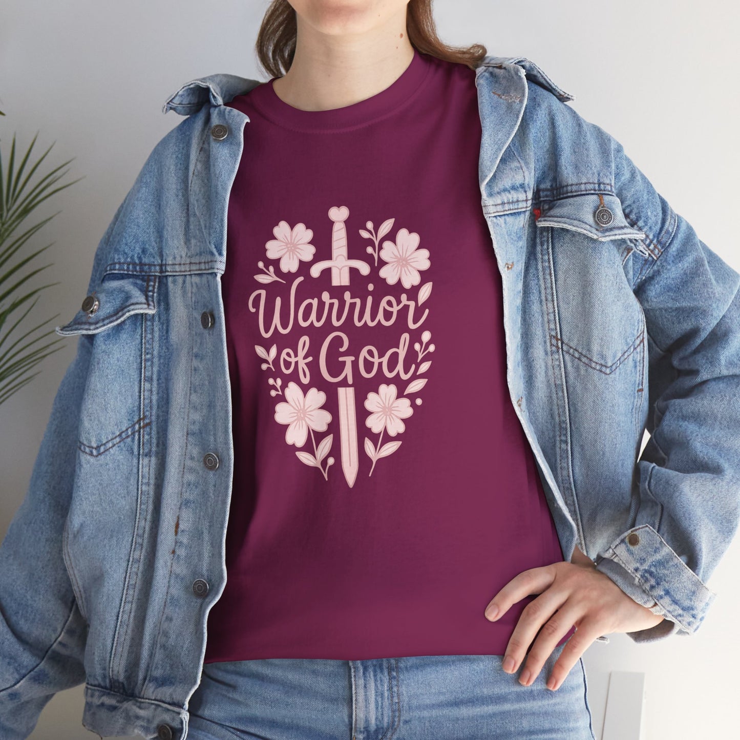 Warrior of God Floral Sword Tee