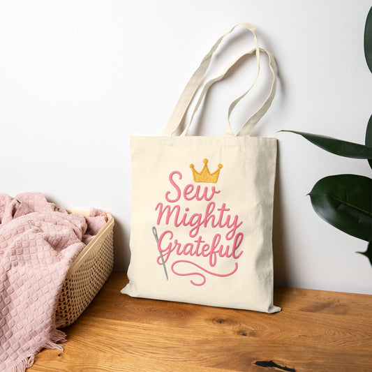 Sew Mighty Grateful 1 Tote Bag
