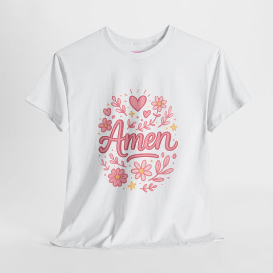 Amen Pink Floral Tee