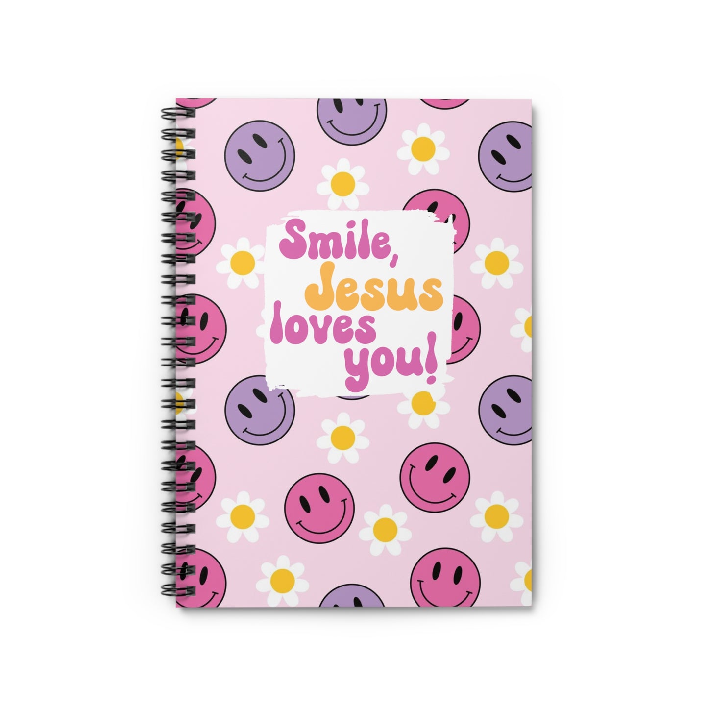 Smile, Jesus loves you! Spiral Notebook - Ruled Line